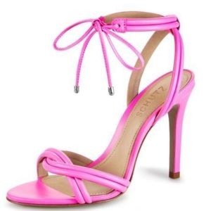NEW SCHUTZ Pink warp around ankles in original box